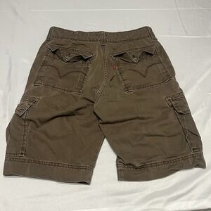 Y2K Levi's Cargo Shorts Size 30 Brown Baggy Relaxed Fit 10" Inseam Skater
